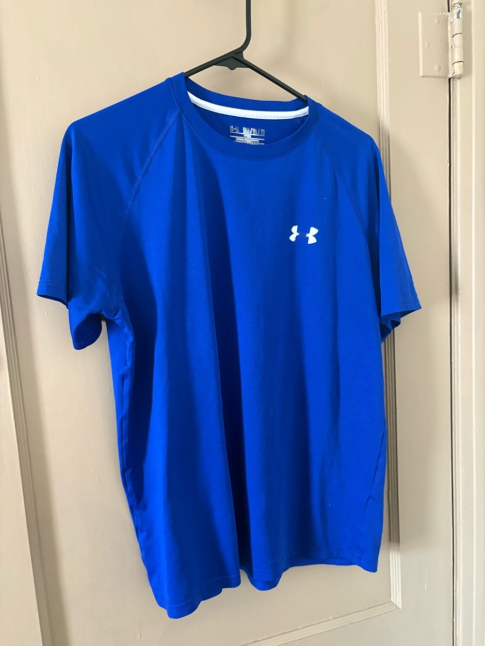 Under Armour Men’s Short Sleeve Performance Tee - Blue with White Logo